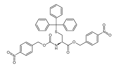L-Cysteine, N-[[(4-nitrophenyl)methoxy]carbonyl]-S-(triphenylmethyl)-, (4-nitrophenyl)methyl ester 结构式