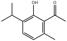 1-(2-羟基-3-异丙基-6-甲基苯基)乙酮 结构式