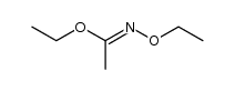 Ethanimidic acid, N-ethoxy-, ethyl ester 结构式