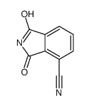 2,3-二氢-1,3-二氧代-1H-异吲哚-4-甲腈 结构式