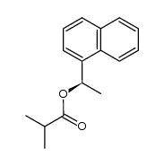 Propanoic acid, 2-methyl-, (1R)-1-(1-naphthalenyl)ethyl ester 结构式