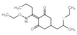 2-[1-(乙氧基亚氨基)丁基]-5-[2-(乙硫基)丙基]-3-羟基环己-2-烯酮 结构式