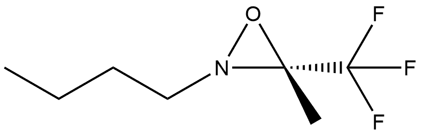 Oxaziridine, 2-butyl-3-methyl-3-(trifluoromethyl)-, (2R,3R)-rel- 结构式