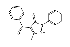 Methanone, (5-mercapto-3-methyl-1-phenyl-1H-pyrazol-4-yl)phenyl- 结构式
