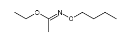Ethanimidic acid, N-butoxy-, ethyl ester 结构式