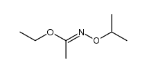 Ethanimidic acid, N-(1-methylethoxy)-, ethyl ester 结构式