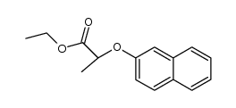 2-(2-萘氧基)丙酸乙酯 结构式