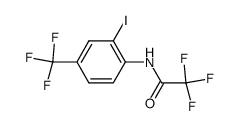 2,2,2-三氟-N-[2-碘-4-(三氟甲基)苯基]乙酰胺 结构式
