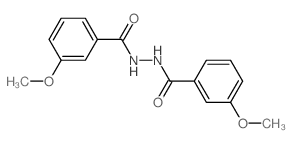 3-甲氧基苯甲酸-2-(3-甲氧基苯甲酰基)酰肼 结构式
