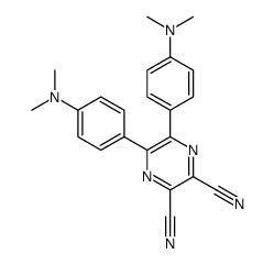 5,6-双[4-(二甲氨基)苯基]-2,3-吡嗪二腈 结构式