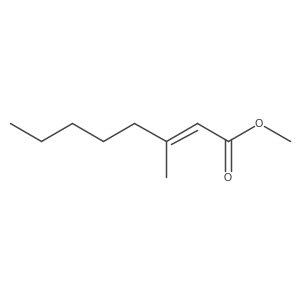 (2E)-3-甲基-2-辛烯酸甲酯 结构式