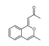 2-Propanone, 1-(3-methyl-1H-2-benzopyran-1-ylidene)- 结构式