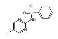 N-(5-氯-2-嘧啶基)苯磺酰胺 结构式