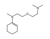 1-环己烯-1-胺, N-[2-[2-(二甲氨基)乙氧基]乙基]-N-甲基- 结构式