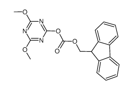 Carbonic acid, 4,6-dimethoxy-1,3,5-triazin-2-yl 9H-fluoren-9-ylmethyl ester 结构式