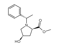 D-Proline, 4-hydroxy-1-(1-phenylethyl)-, methyl ester, [1(S*),2α,4α]- (9CI) 结构式