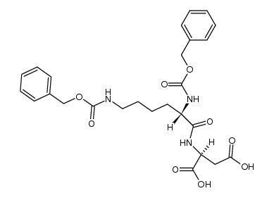 Aspartic acid, N-(N2,N6-dicarboxy-L-lysyl)-, N2,N6-dibenzyl ester, L- (6CI) 结构式