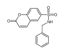 N-benzyl-2-oxochromene-6-sulfonamide 结构式