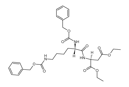 Aspartic acid, N-(N2,N6-dicarboxy-L-lysyl)-, N2,N6-dibenzyl diethyl ester, L- (6CI) 结构式