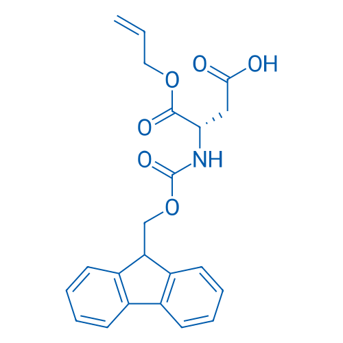 FMOC-L-天冬氨酸-1-烯丙酯 结构式
