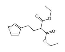 2-(2-(3-噻吩基)乙基)丙二酸二乙酯 结构式