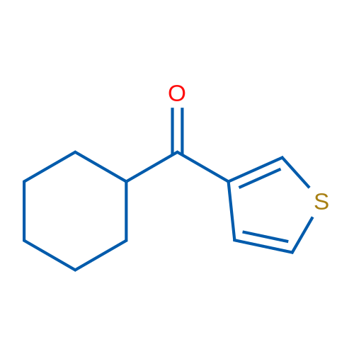 环己基-3-噻吩基甲酮 结构式