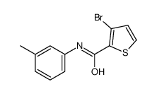 3-溴-N-(3-甲基苯基)噻吩-2-甲酰胺 结构式