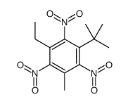 1-叔丁基-3-乙基-5-甲基-2,4,6-三硝基苯 结构式