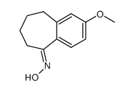5H-Benzocyclohepten-5-one, 6,7,8,9-tetrahydro-2-methoxy-, oxime 结构式