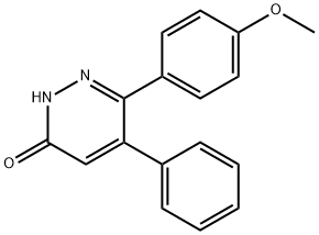 6-(4-甲氧基苯基)-5-苯基-3(2H)-哒嗪酮 结构式