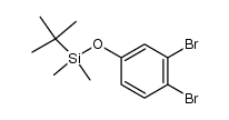 1,2-二溴-4-[(叔丁基二甲基硅基)氧基]苯 结构式