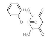 1,3-二甲基-2-苯氧基-1,3,2-二氮磷杂环己烷-4,6-二酮 2-氧化物 结构式
