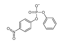 Phosphoric acid, mono(4-nitrophenyl) monophenyl ester 结构式