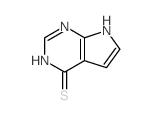 3,7-二氢-4H-吡咯并[2,3-d]嘧啶-4-硫酮 结构式
