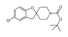 5-氯螺[苯并呋喃-2(3H),4'-哌啶]-1'-羧酸-1,1-二甲基乙酯 结构式