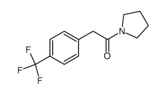 1-(1-吡咯烷基)-2-[4-(三氟甲基)苯基]乙酮 结构式