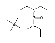 Phosphonic diamide, N,N,N',N'-tetraethyl-P-[(trimethylsilyl)methyl]- 结构式