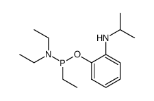 Phosphonamidous acid, triethyl-, 2-[(1-methylethyl)amino]phenyl ester 结构式