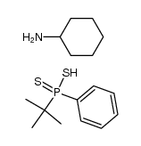 叔丁基苯基二硫代膦酸环己胺盐(1:1) 结构式