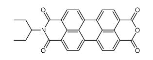 9-(1-乙基丙基)-1H-2-苯并吡喃并[6',5',4':10,5,6]蒽并[2,1,9-def]异喹啉-1,3,8,10(9H)-四酮 结构式