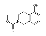 3,4-二氢-5-羟基-2(1H)-异喹啉羧酸甲酯 结构式