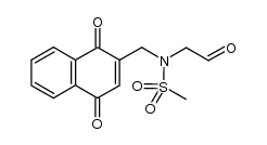 Methanesulfonamide, N-[(1,4-dihydro-1,4-dioxo-2-naphthalenyl)methyl]-N-(2-oxoethyl)- 结构式