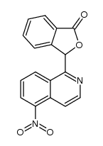 1(3H)-Isobenzofuranone, 3-(5-nitro-1-isoquinolinyl)- 结构式