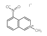 2-甲基-5-硝基异喹啉鎓碘化物 结构式