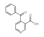 4-苯甲酰基吡啶-3-羧酸 结构式