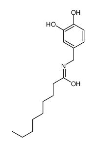 Nonanamide, N-[(3,4-dihydroxyphenyl)methyl]- 结构式