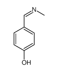 4-(甲基亚氨甲基)苯酚 结构式