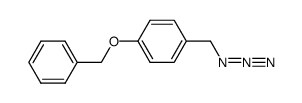 1-(叠氮甲基)-4-苄氧基苯 结构式