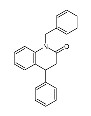 2(1H)-Quinolinone, 3,4-dihydro-4-phenyl-1-(phenylmethyl)- 结构式