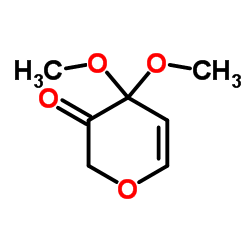 二氢-4,4-二甲氧基-2H-吡喃-3(4H)-酮 结构式